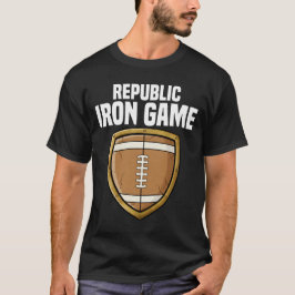 REPUBLIC IRON GAME - NEW ENGLAND FOOTBALL T SHIRT