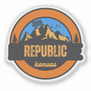 Republic, Kansas Klistermärken