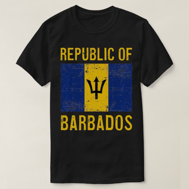 Republic of Barbados New Country Celebration Pride T Shirt (Design framsida)