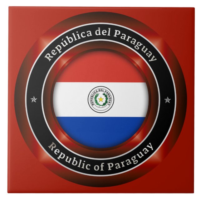 Republic of Paraguay Kakelplatta (Framsidan)
