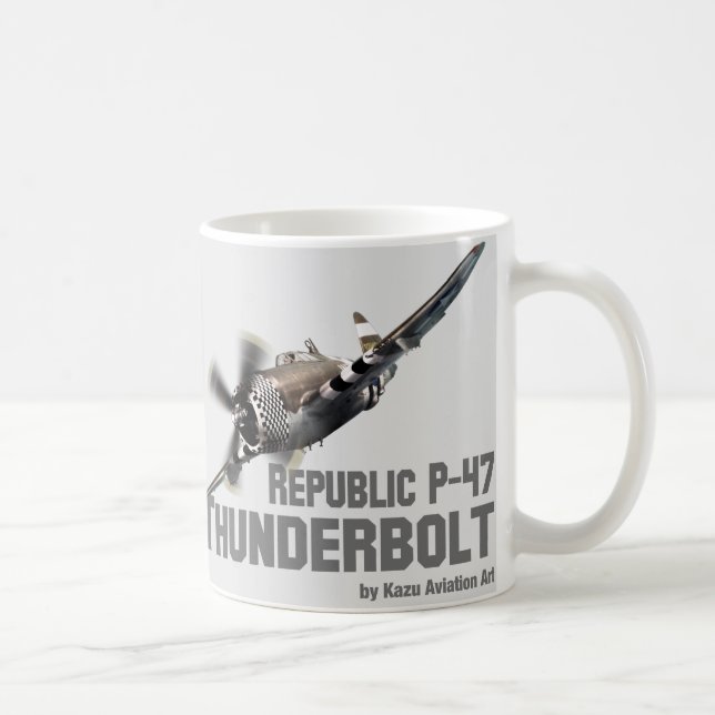Republic P-47 Thunderbolt　サンダーボルト Kaffemugg (Höger)