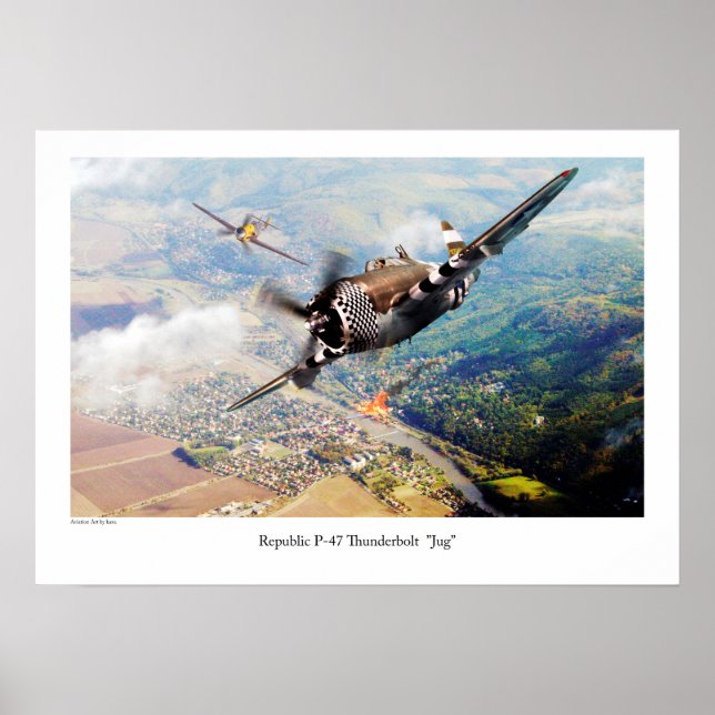 Republic P-47 Thunderbolt Poster (Framsidan)