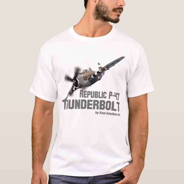 Republic P-47 Thunderbolt T-shirt (Framsida)