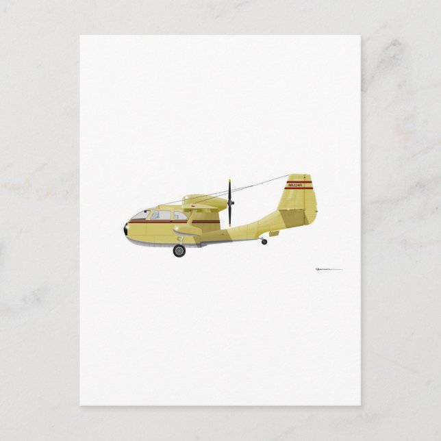 Republic RC-3 Seabee Vykort (Framsida)