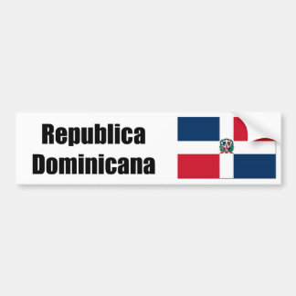 Republica Domincana D.R> flagga Bildekal