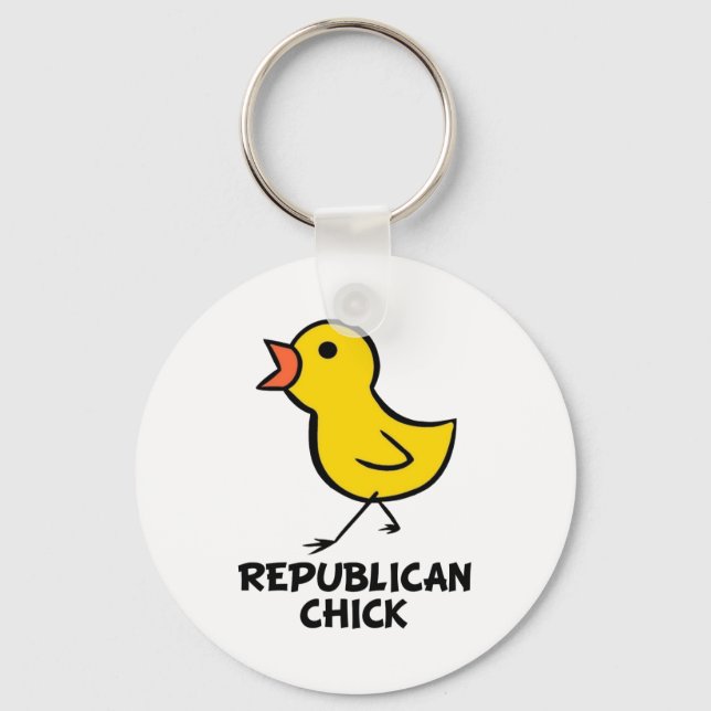 Republican Chick Keychain Nyckelring (Framsida)