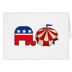 Republican Circus Elephant Hälsningskort