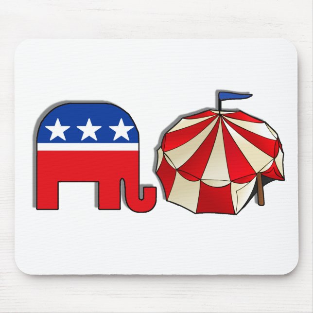 Republican Circus Elephant och Tält Musmatta (Framsidan)