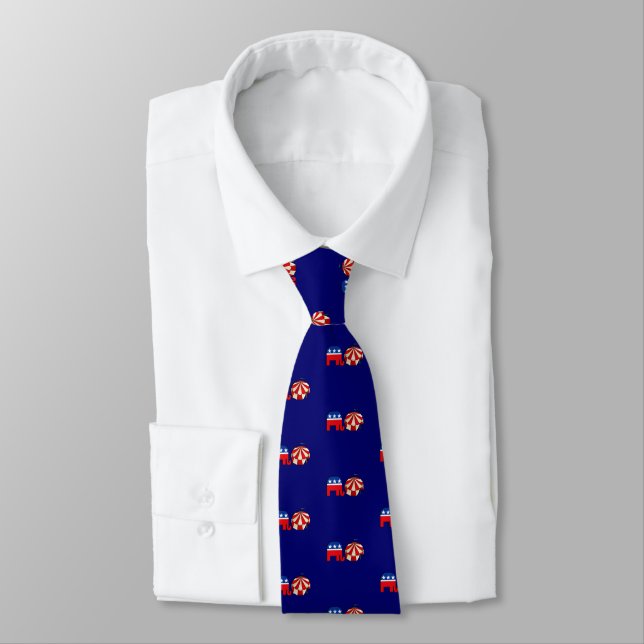 Republican Circus Elephant Tie Slips (Bunden)