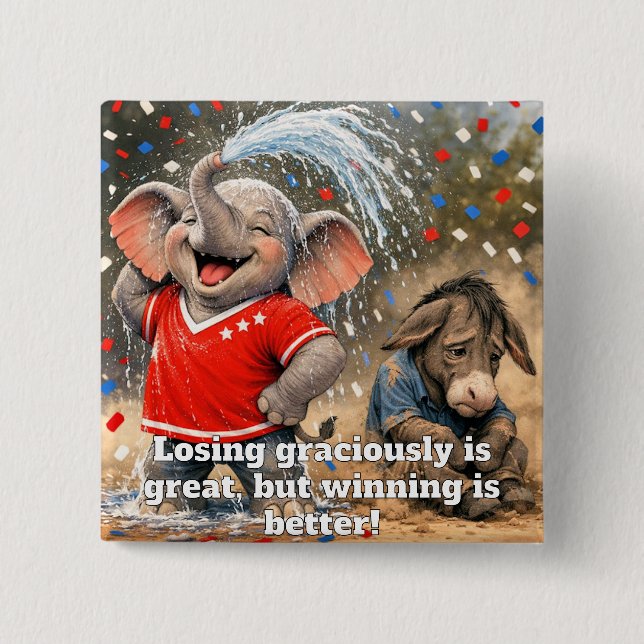 Republican Customizable Midterm Elections Button Knapp (Framsida)