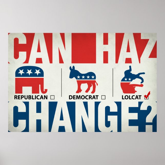 Republican, demokratisk, LolCat Poster (Framsidan)