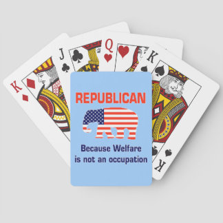 Republican - eftersom välfärd inte är ett yrke casinokort