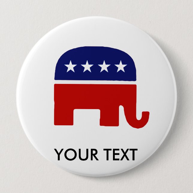 Republican Elephant / GOP Elephant Knapp (Framsida)