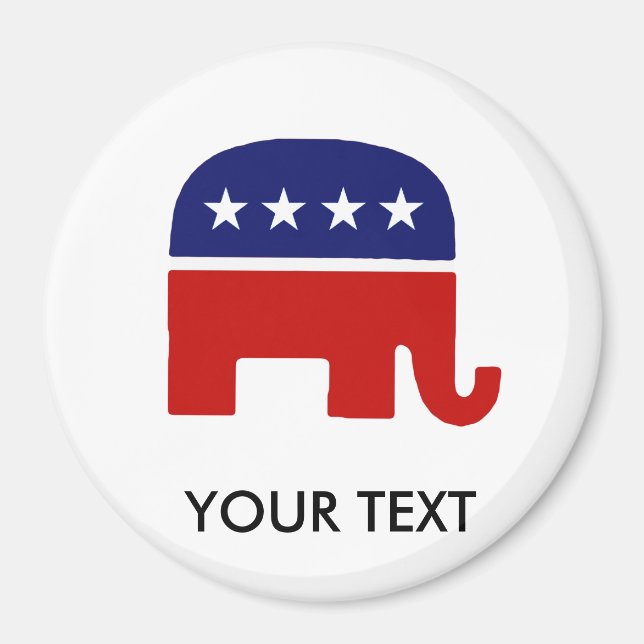 Republican Elephant / GOP Elephant Magnet (Framsidan)