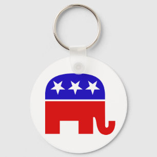 Republican Elephant Keychain Nyckelring