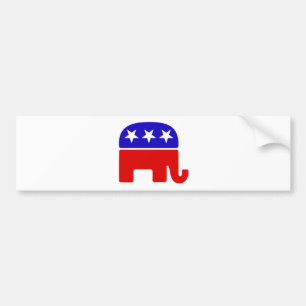 Republican Elephant Logotyp Bildekal