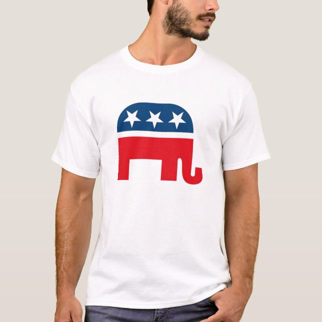 Republican Elephant T-Shirt (Framsida)