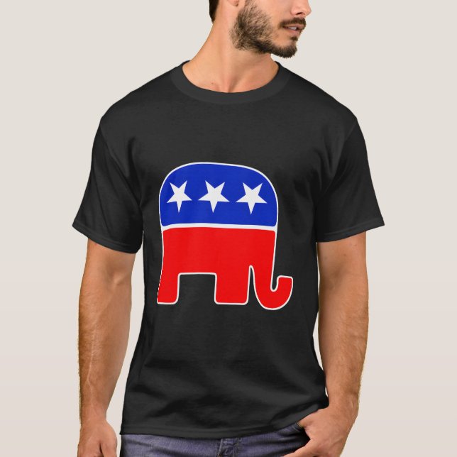 Republican Elephant T Shirt (Framsida)