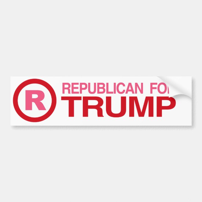 Republican for Trump 2016 Bumper -.png Bildekal (Framsidan)