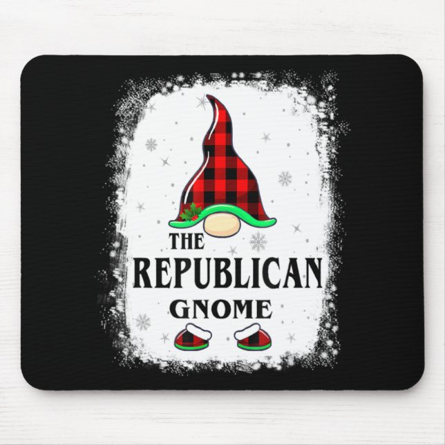 Republican Gnome Buffalo Plaid Matching Family Xma Musmatta (Framsidan)