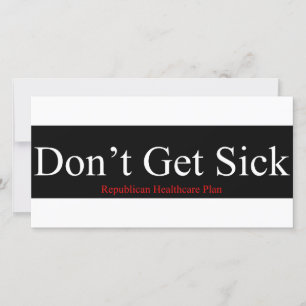 Republican Healthcare Plan - Bli inte sjuk