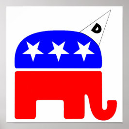 Republican Party Logotyp Dunce Poster