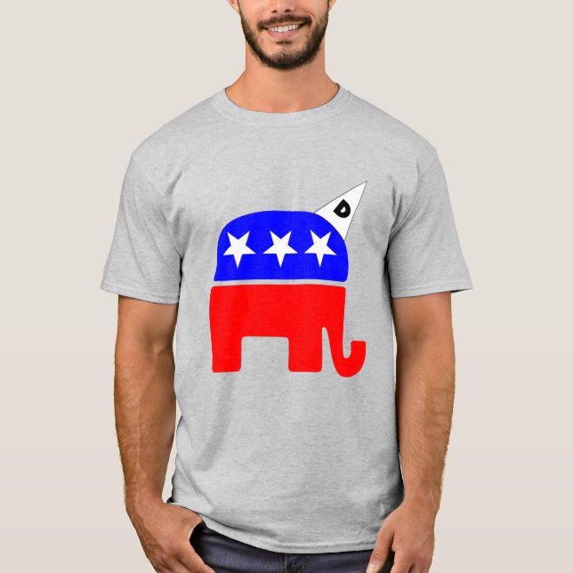 Republican Party Logotyp Dunce T Shirt (Framsida)