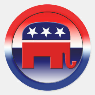 Republican Party Symbol Runt Klistermärke