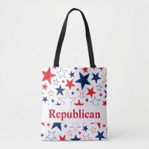Republican Patriotic Stars Tote Bag Tygkasse