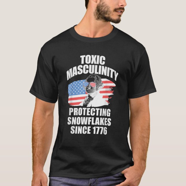 Republican Toxic Masculinity American Flagga Georg T Shirt (Framsida)