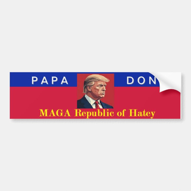 Republican Trumpkin Bumper Sticker Bildekal (Framsidan)