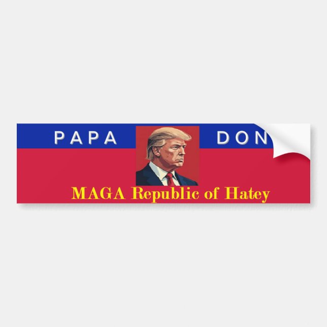 Republican Trumpkin Bumper Sticker Bildekal (Framsidan)