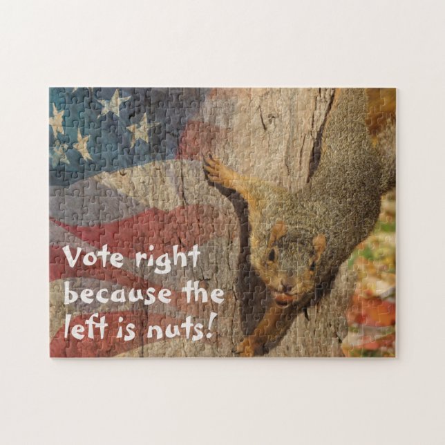 Republican Vote Höger Squirrel Pussel (Horisontell)