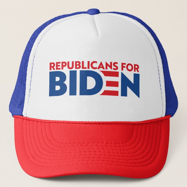Republicaner för Biden Trucker-tak Keps (Framsida)