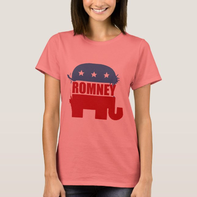 Republicaner för Romney T-shirt (Framsida)