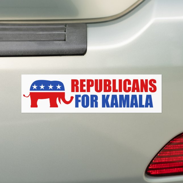 Republicaner i Kamala Harris Elephant Bildekal (På Bil)