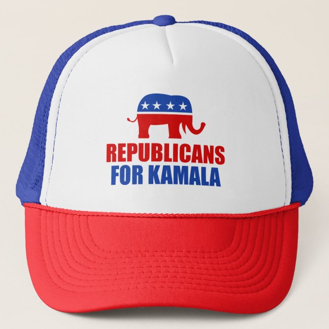 Republicaner i Kamala Harris Elephant Keps (Framsida)