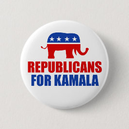 Republicaner i Kamala Harris Elephant Knapp