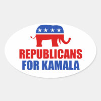 Republicaner i Kamala Harris Elephant