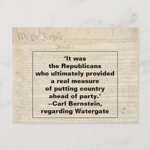Republicaner lägger Land över Party Watergate Trum Inbjudan Vykort