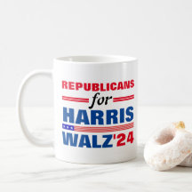 Republicaner till Harris Walz Red Blue