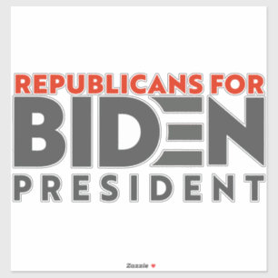 Republicaner till Joe Biden Klistermärken