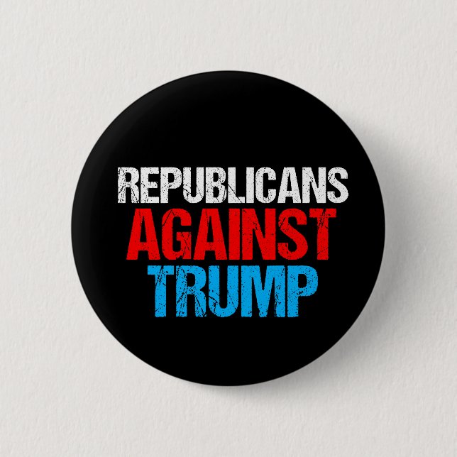 Republicans Against Donald Trump 2024 Black Knapp (Framsida)