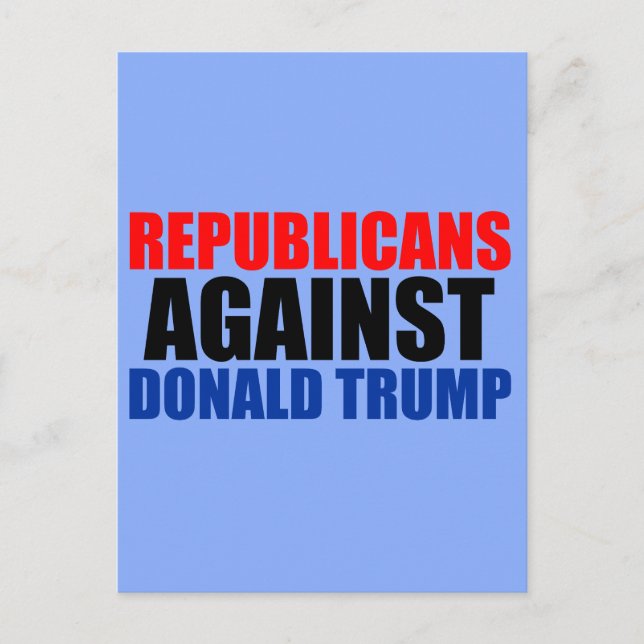 Republicans against Donald Trump Vykort (Framsida)