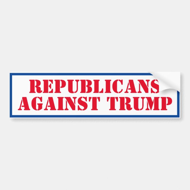 Republicans against Trump Bumper Sticker Bildekal (Framsidan)