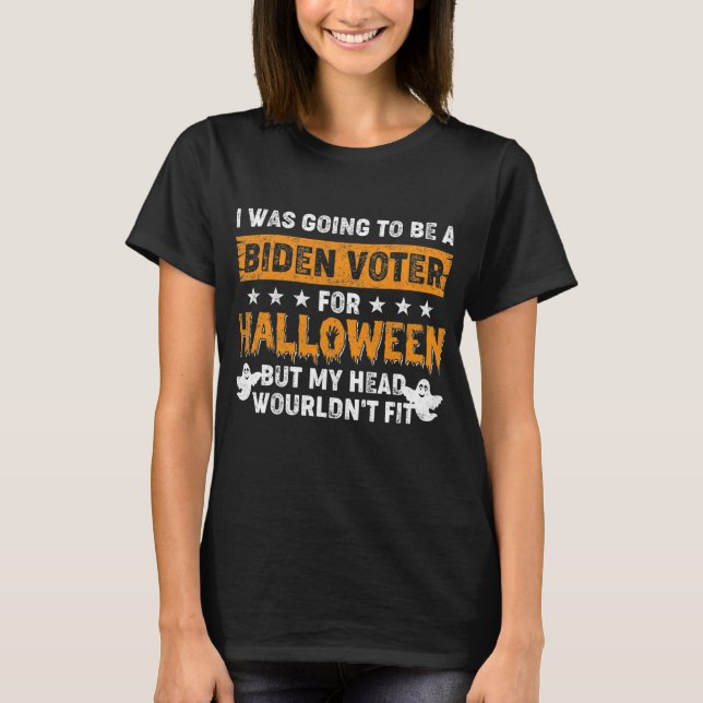 Republicans Voter Anti Joe Biden och Halloween  T Shirt (Framsida)