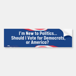 Republicansk antidemokratisk Bumper Sticker Bildekal