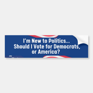 Republicansk antidemokratisk Bumper Sticker Bildekal