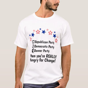Republicansk demokratisk Donner Party Funny T Shirt