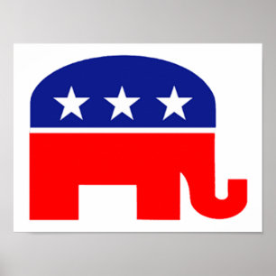 Republicansk elefant poster